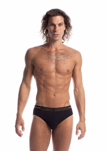 Slipy męskie M-1030 SD Lama -czarny grafitowy