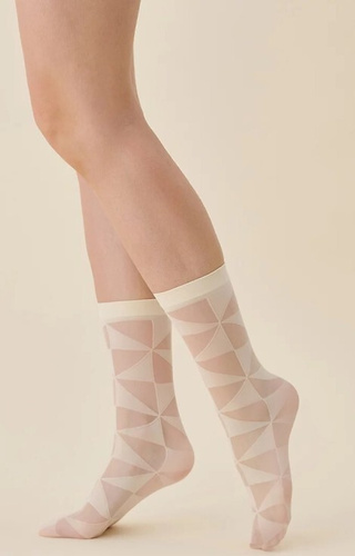 612 Syla Skarpetki Damskie 20 den Gabriella - ecru