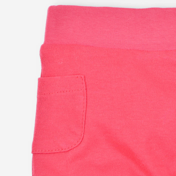 Spodnie dresowe z bawełny organicznej Kolorowy Las Nini malinowy