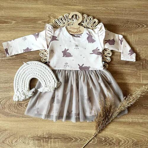 Sukienka z długim rękawem SH027 Mamatti