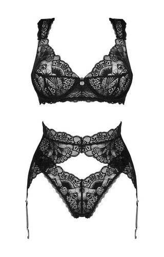 Komplet 3-częściowy Donna Dream Obsessive - czarny