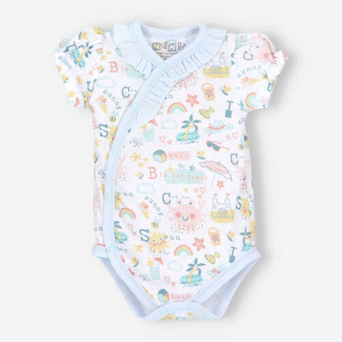 Body kopertowe z bawełny organicznej Sunny Nini druk