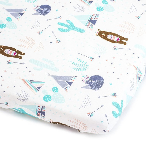 Prześcieradło z gumką Sawanna- Makaszka