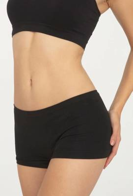41636 figi seamless cotton SHORT GATTA czarny