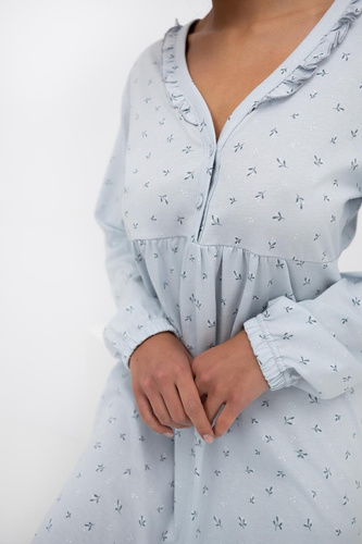 Sensis Lucille – koszula damska z bawełny, elegancka koszula nocna