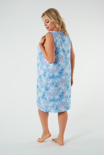 Koszula nocna, szerokie ramiączka Kaweri Italian Fashion - druk