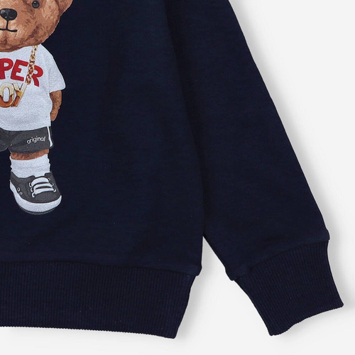 Bluza dresowa dla chłopca AST-0010/GRA Nini granatowy 