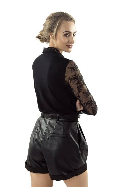 Bluzka damska Sybilla Eldar- czarny