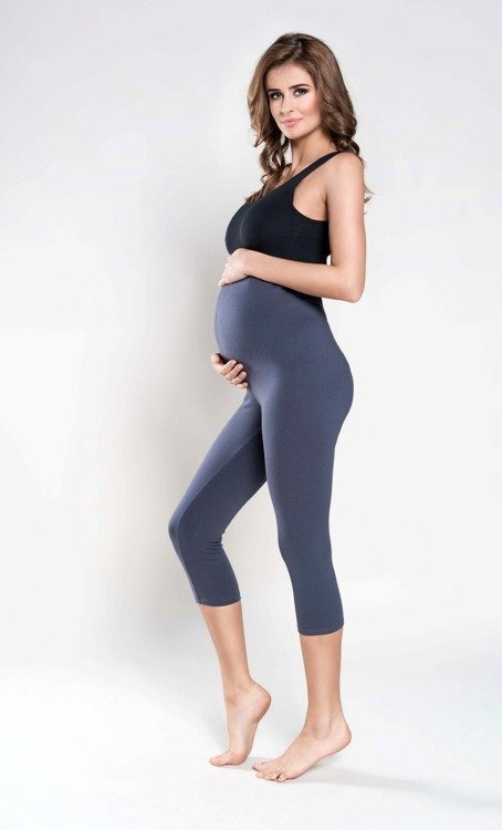 LEGGINSY 3/4 CIĄŻOWE Grafit Italian Fashion