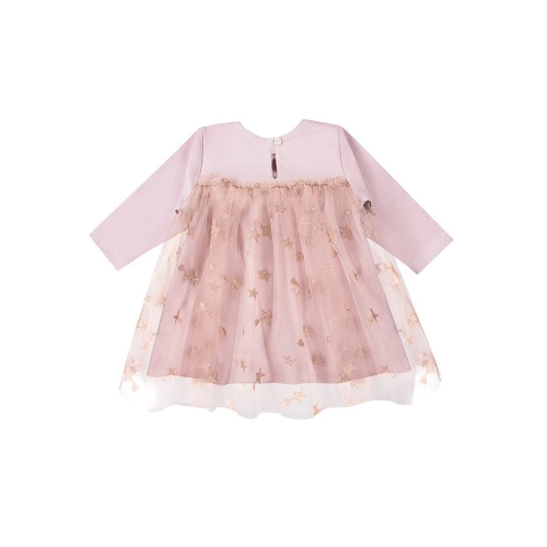 Sukienka tiul z długim rękawem "CEREMONY" Ewa Klucze - róż