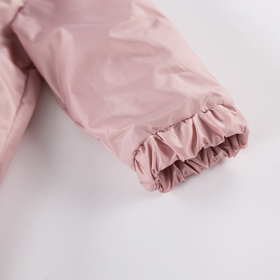 Płaszcz dziecięcy rozpinany Daisy Eevi - jasny róż