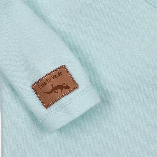 Body rozpinane gładkie Lagarto Verde - niebieski