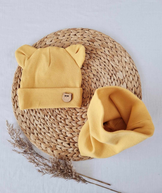 Komin dziecięcy 27K "Teddy" Nicol - musztardowy