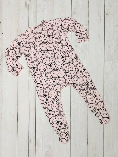 Pajacyk niemowlęcy Emotki Bambarillo - musztardowy