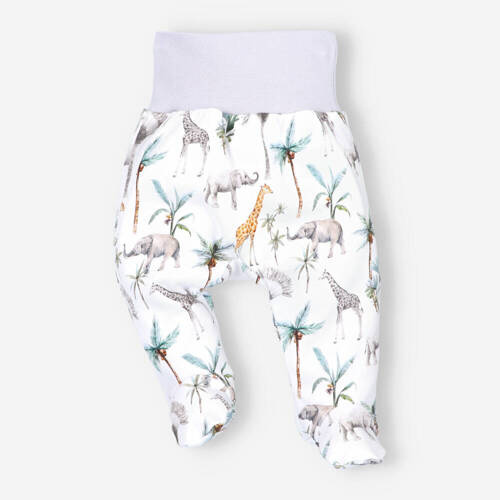 Półśpiochy z bawełny organicznej Safari Adventure Nini