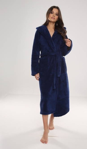 807 Luna II Długi Szlafrok Damski Forex - Granat