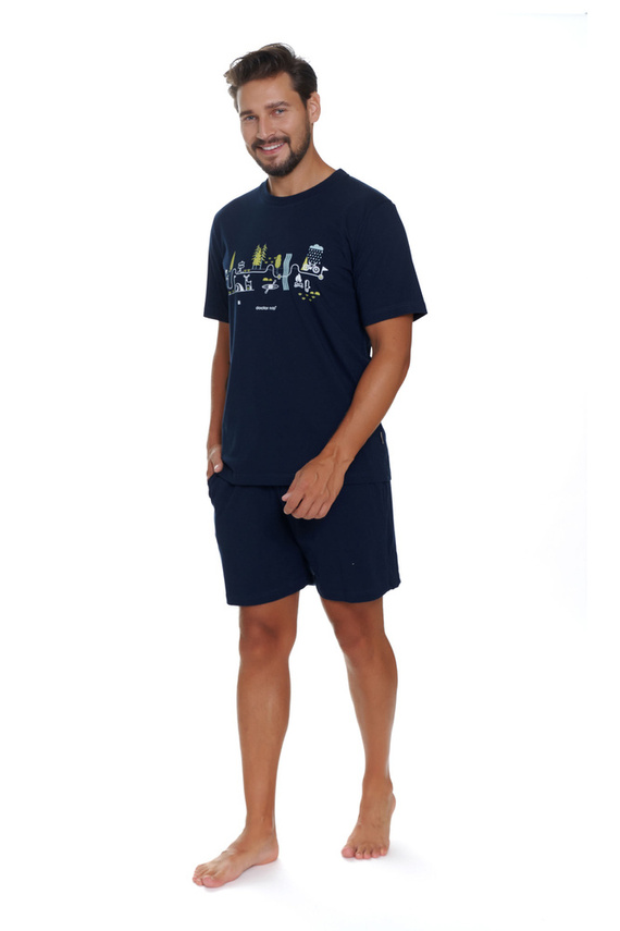 PMB.5355 Piżama Męska Doctor Nap - navy blue