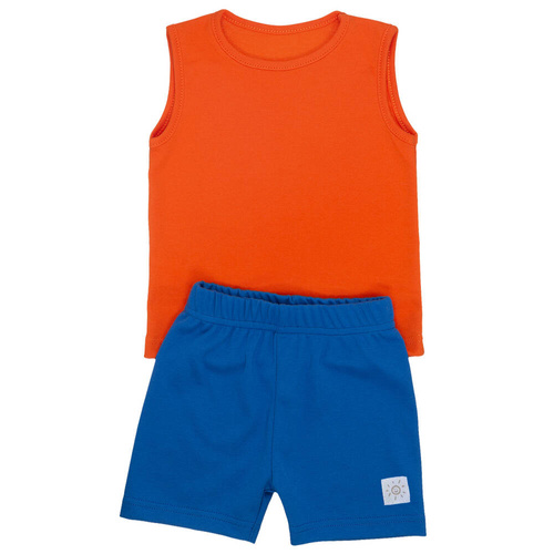 Komplet letni koszulka z szortami Martex pomarańczowy 
