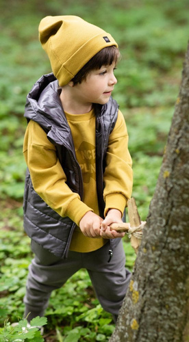 Bluzka dla chłopca Teo Pinokio - curry 