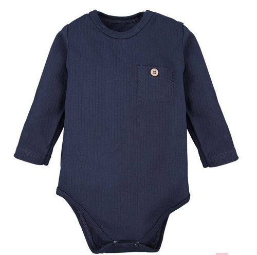 Body z długim rękawem z kieszonką "Simply Comfy" Ewa Klucze- miodowy