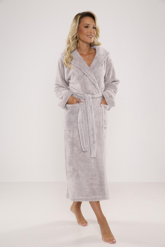 807 Luna II Długi Szlafrok Damski Forex - szary