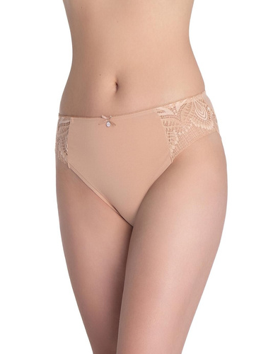 Figi damskie Lama L-1588 BI – koronkowe bikini z kokardką, zestaw 2 sztuki