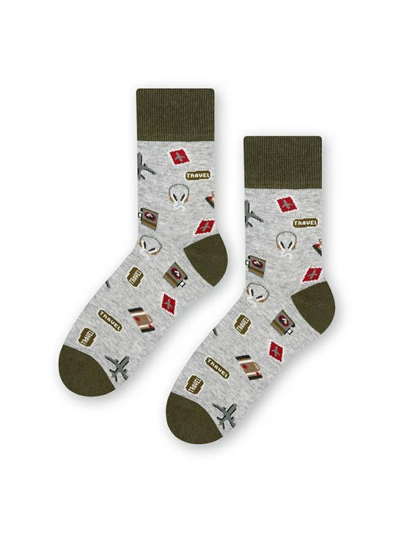 ART.039 Skarpetki młodzieżowe Steven 012 jeans melanż