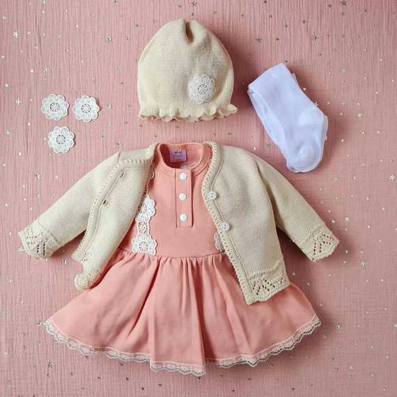 Sweterek ażurowy BSW/026 Marija - beżowy