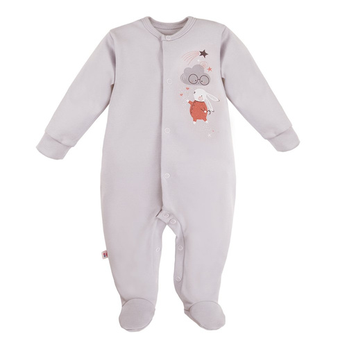 Pajac z nadrukiem Mellow Ewa Klucze - szary 