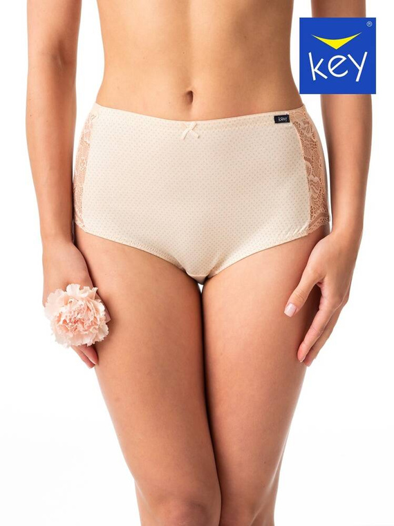 Figi damskie LPF 616 2-pak Key brzoskwiniowy biały