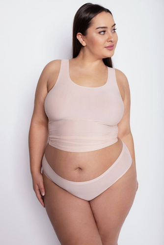 Figi Damskie Plus Size Flexi-One Julimex beżowy