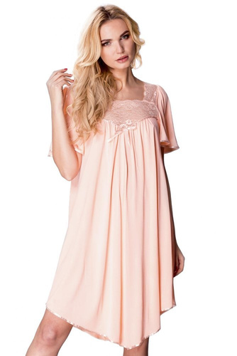 Koszula nocna damska 388 Józefina Mewa niebieski