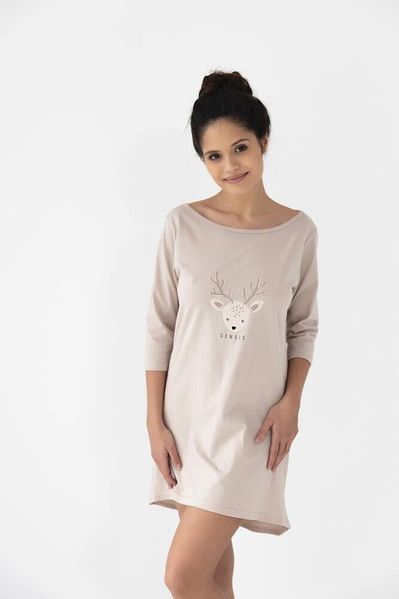 Sensis Koszula nocna Gaia- beżowy