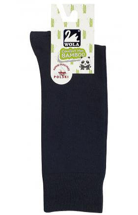 Skarpety Comfort Man Bamboo W94.028 / U94.028 WOLA czarny 