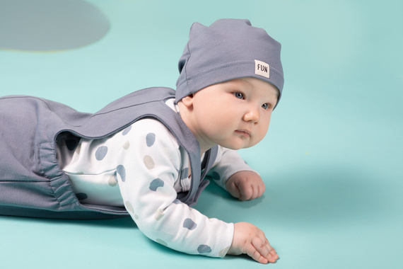 Rozpinane body z długim rękawem Fun Time Pinokio - mięta druk