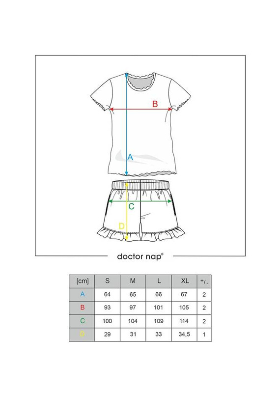 PM.4315 Piżama Damska Doctor Nap - papaya