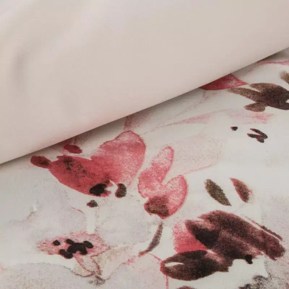 Pościel z mikrofibry kwiaty Powdery Desing91 różowy