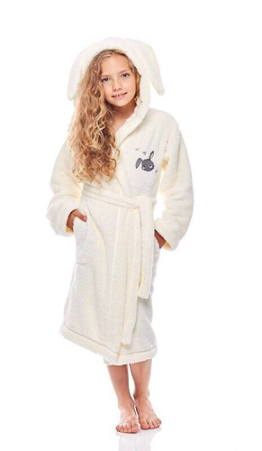 Szlafrok dziecięcy RB-003 L&L ecru