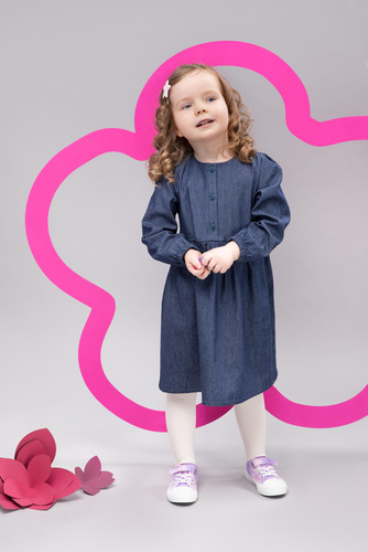 Sukienka dziewczęca Romantic Pinokio - jeans