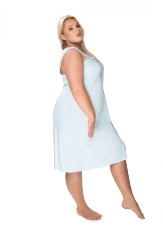 Koszula nocna damska 4114 Róża Mewa miętowy