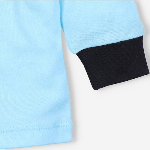 Bluzka z bawełny organicznej Summer Robots Nini turkusowy 