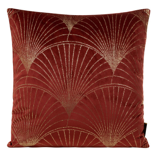 Poszewka dekoracyjna welwetowa Blink 21 liście Eurofirany cegalny