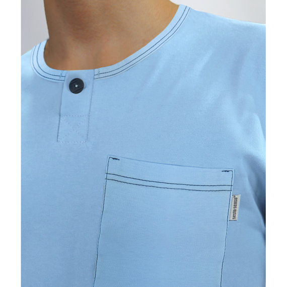 Piżama męska krótki rękaw 2629/13 Sesto Senso niebieski