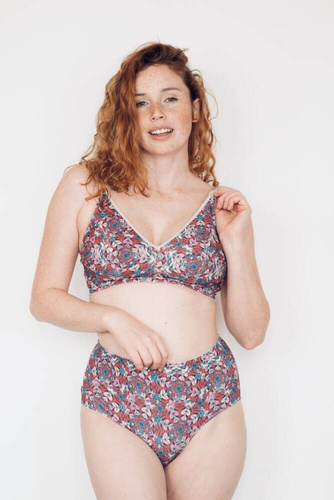 Figi ciążowe Motley Burgund Momtobe