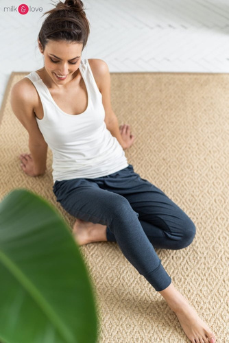 Joggersy spodnie ciążowe Milk&Love grafitowy