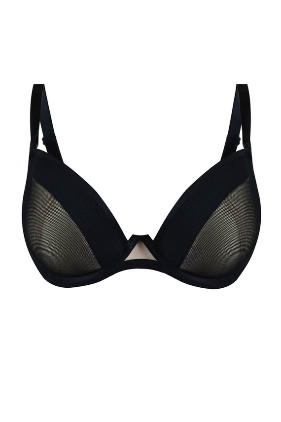 Biustonosz push up 19200 Piano Mediolano czarny