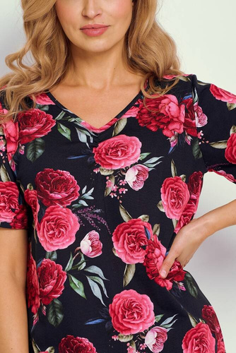 Koszula Damska 3346  Claire Taro -granatowy