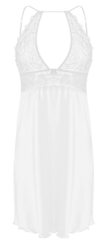 Koszulka satynowa damska Afrodyta DKaren - Jasny Ecru