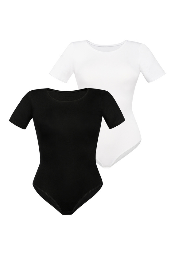 Body damskie 2403-2  2 pack Teyli czarny-biały 