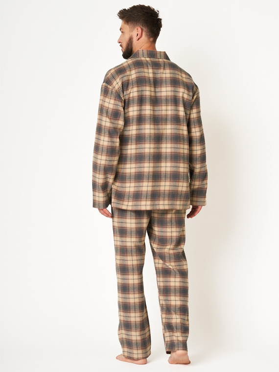 Piżama Męska MNS 402 Key brązowy